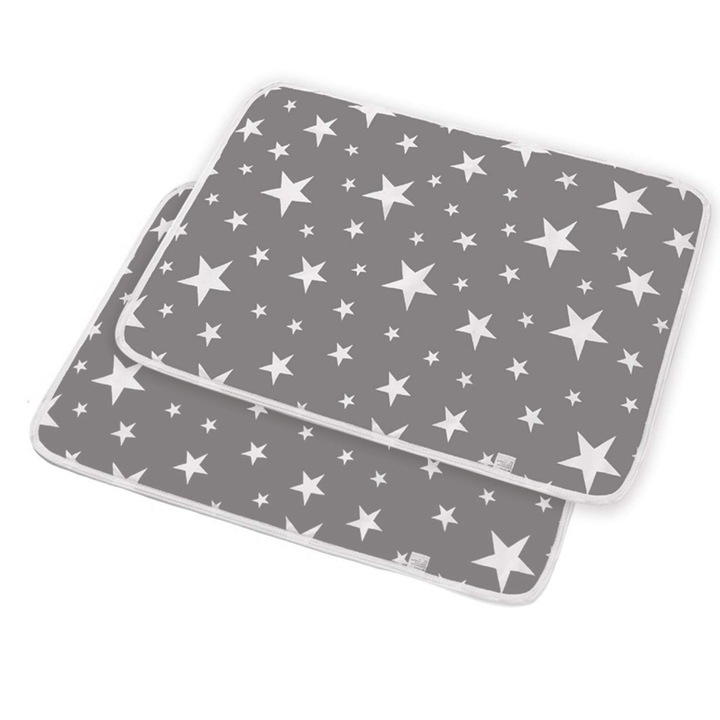 Комплект от 2 водоустойчиви подложки за повиване на бебета QttvbTna, преносими, сгъваеми, 50x70 см