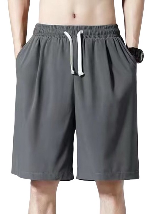 Ferfi rovidnadrag, selyem, szurke, Szürke