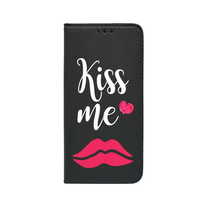 Калъф BestCase® тип книга, флип капак, съвместим с Realme 12 Pro Plus, Kiss Me, магнитно затваряне, джоб за карта, FLB 103