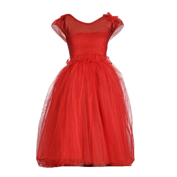 Rochie fetite, eleganta cu trena, model Flori