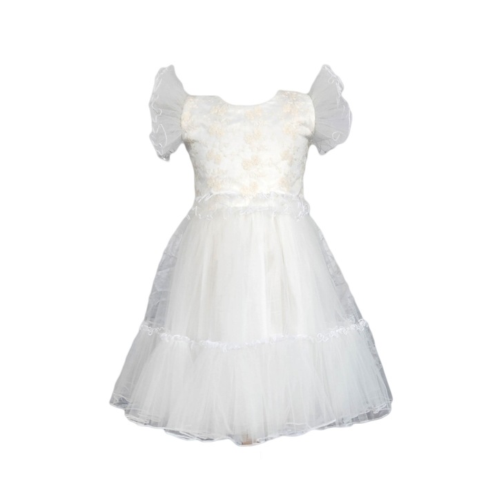 Rochie fete model Antonia, Ivoire