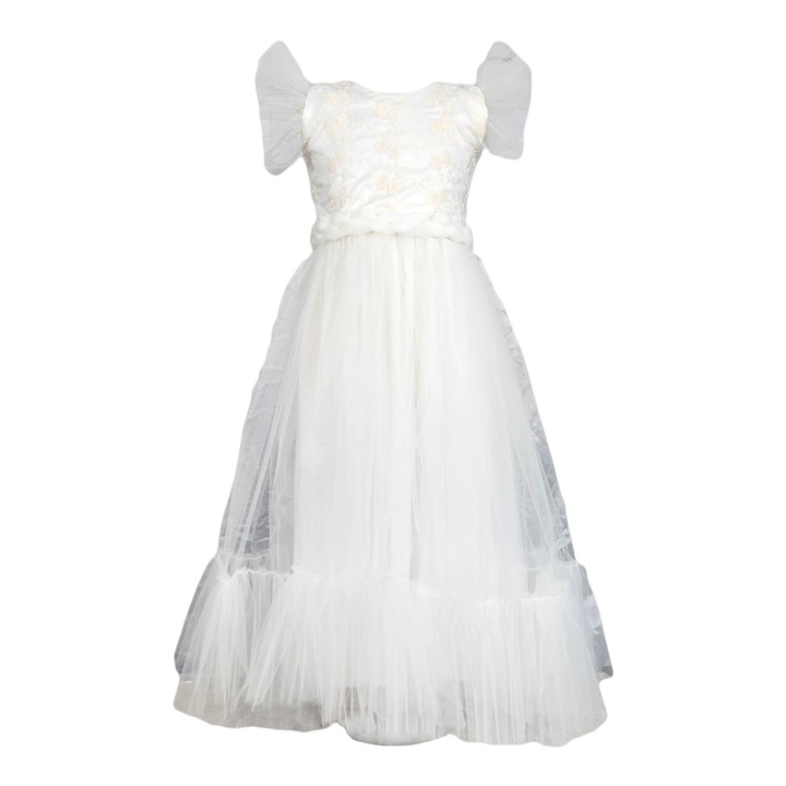 Rochie fete model Eva, ivoire, Ivoire