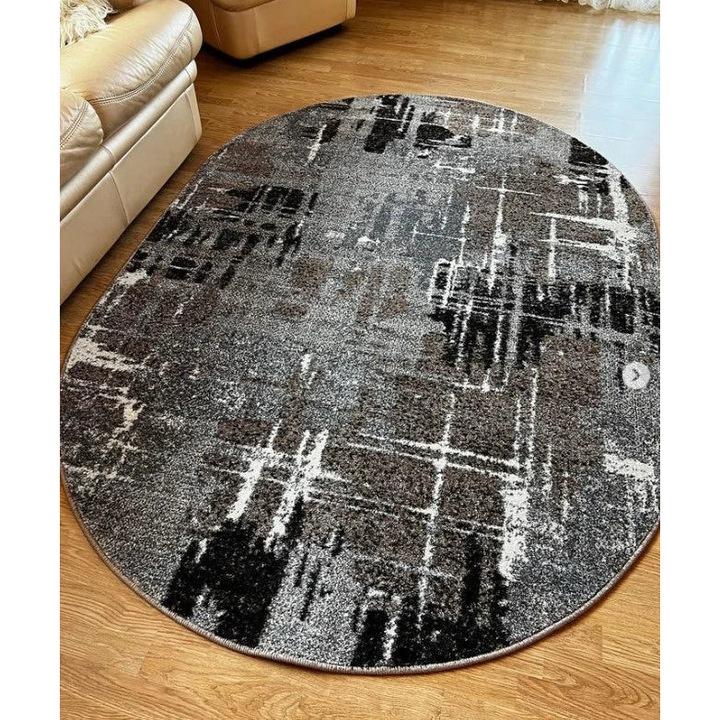 Covor Modern, Home Vista, Mira 24037, Oval, Bej / Gri, 160x230 cm