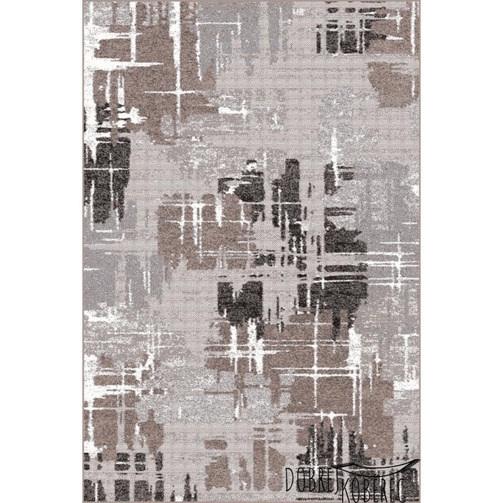 Модерен килим, Home Vista, Mira 24037, Бежово / Сиво, 50x80 см