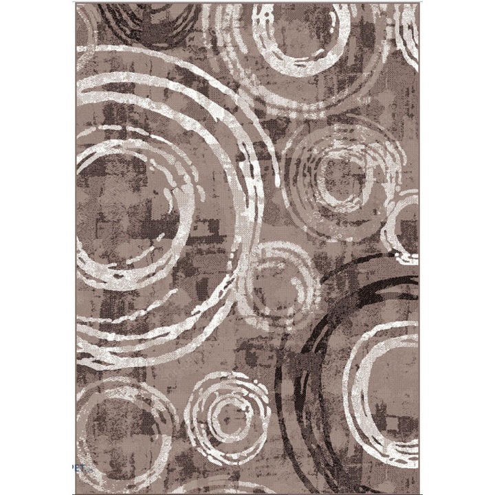 Модерен килим, Home Vista, Mira 24010, Кафяв, 60x110 см