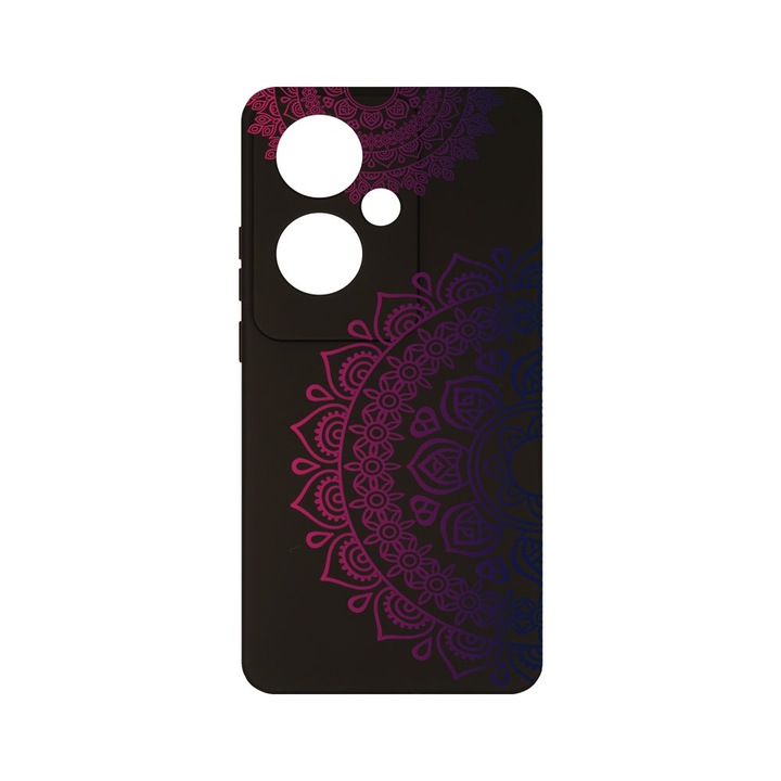 Силиконов калъф BestCase за OPPO Reno 11F 5G, Lace color, Camera Protection, Black c-B 63