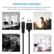 Set 11 adaptoare universale, SINBINTA, Cablu de alimentare USB, 5.5x2.1 DC mufa interschimbabila, Multi-dimensiuni, Plug and play, 5V, 2A, Pentru aparate foto/Sisteme de telefonie de acasa/Difuzoare bluetooth, PC+ABS, Negru