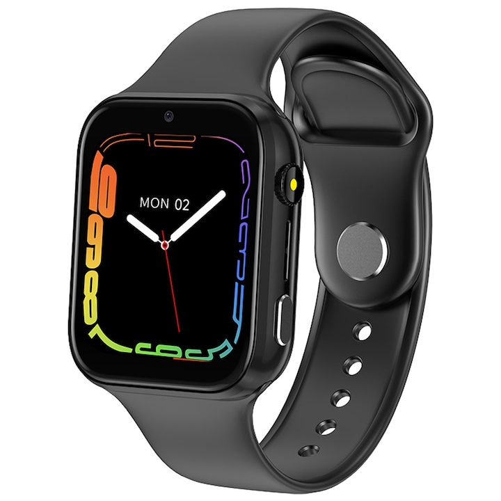 Gyermek 4G okosóra, SINBINTA, SOS gomb, 1,83 hüvelykes érintőképernyő, GPS+LBS pontos helymeghatározás, Kamera, Video/hang chat, Zseblámpa, Stopper, Számológép, Naptár, Stopper, Mágneses töltés, Vízálló IP67, Fekete