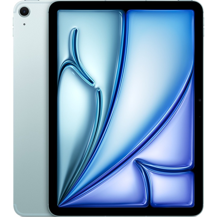 Таблет Apple iPad Air 13 6th Gen, Blue, Cellular с процесор 8x Apple M2 (3.50 GHz), 13.0", 8 GB, 1 TB, IPadOS 17.4, Син