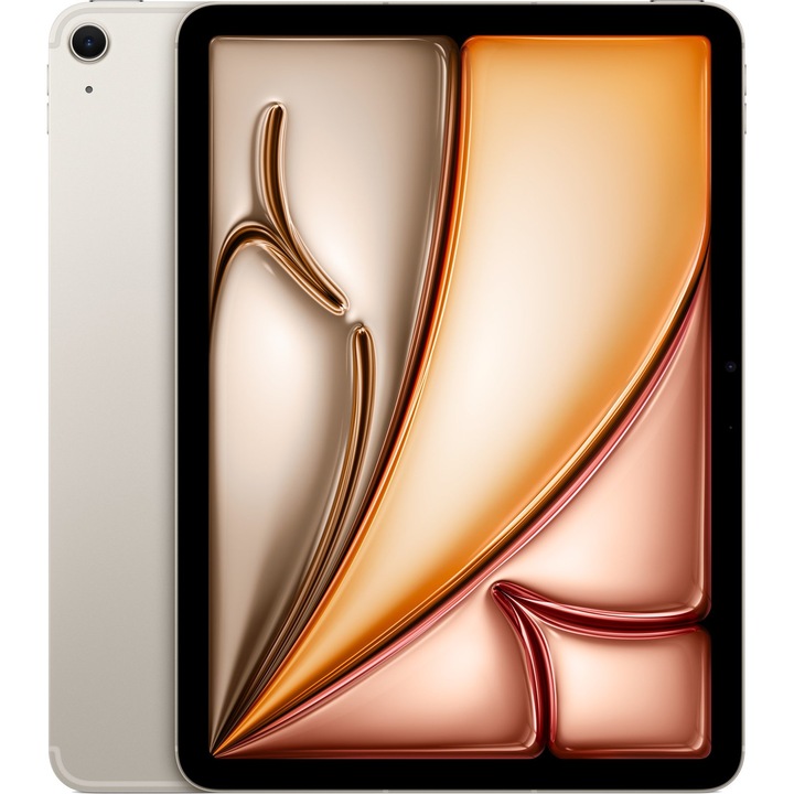 Таблет Apple iPad Air 11 6th Gen, Starlight, Cellular с процесор 8x Apple M2 (3.50 GHz), 11.0", 8 GB, 1 TB, IPadOS 17.4, Кремав