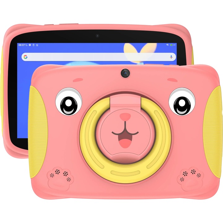 Таблет Blackview Tab 3 Kids, Fairytale Pink с процесор 4x Cortex-A7 (1.3 GHz), 2 GB, 32 GB, Android 13, Розов
