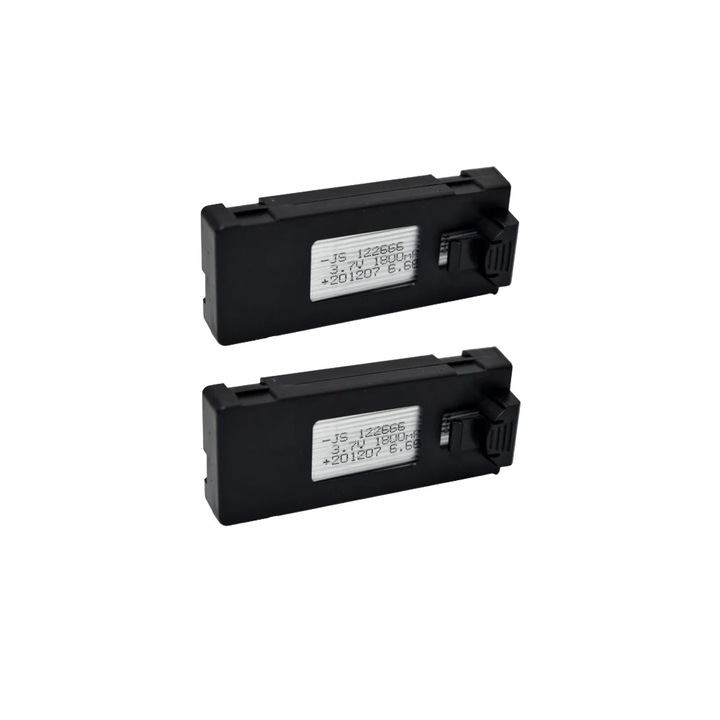Две батерии за дрон 1Tech, Модел Е88, 3.7V-1800 mAh, За E88, E88PRO, Ls-E525, E525 PRO, Черен