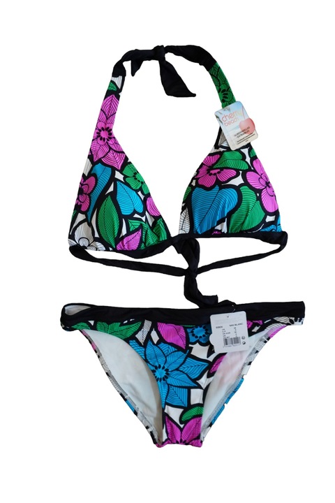 Costum de baie, Cherry beach, Art 22824, Set din doua piese, Multicolor, 85C, 36