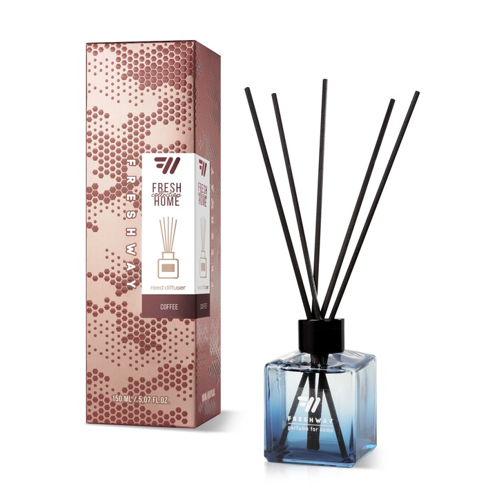 Illatosító pálcikák FRESH WAY Home Parfüm, 150 ml, Kávé