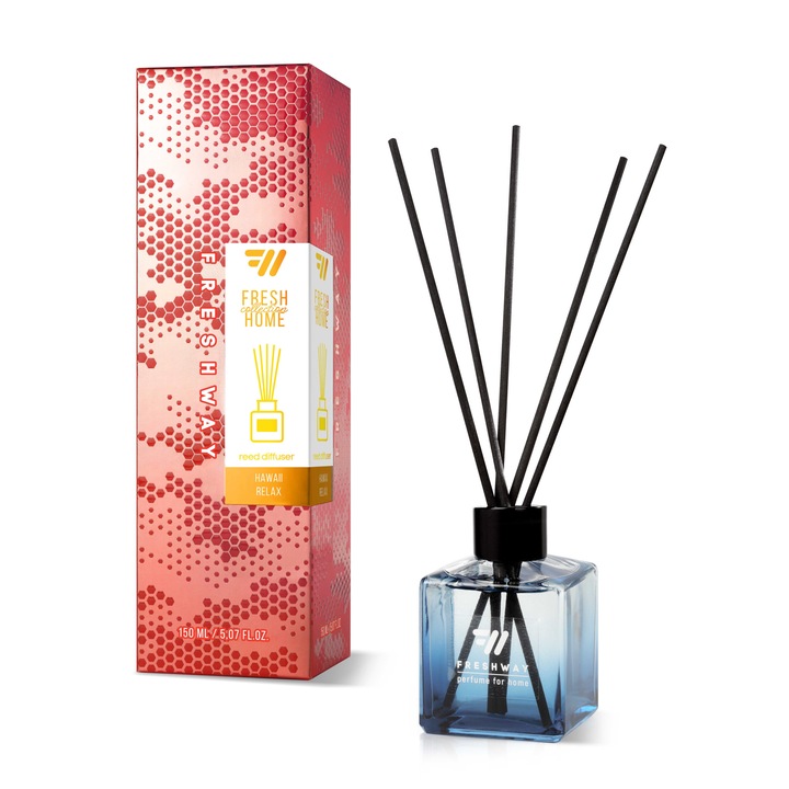 Odorizant cu betisoare FRESH WAY Home Parfum, 150 ml, Hawaii Relax