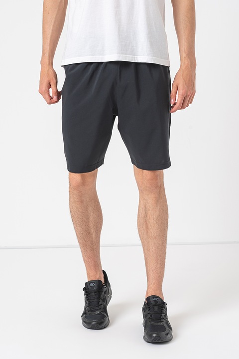 Reebok, Pantaloni scurti cu buzunare laterale pentru antrenament Wor Comm, Negru, M
