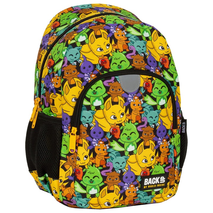 Óvodáskori hátizsák BackUp, poliészter, 34x26x14 cm, többszínű