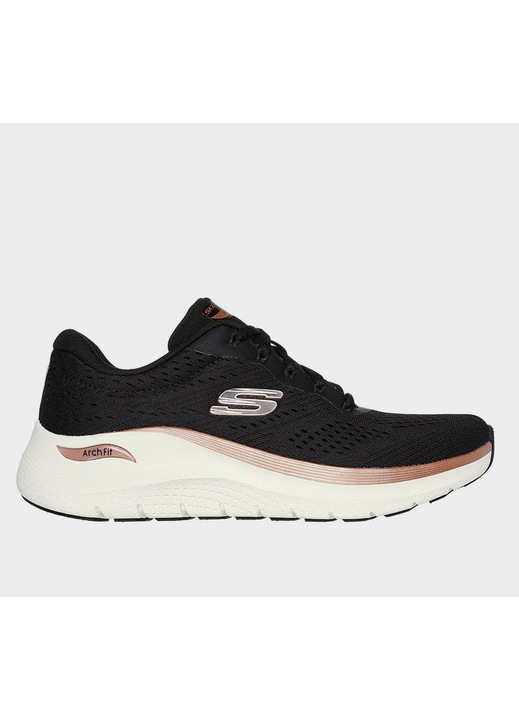 Дамски маратонки Skechers Arch Fit 2.0, дишаща мрежа, черна поддръжка, Черен
