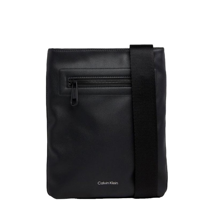 Calvin Klein Crossbody táska, szövet, fekete, 21x2x25 cm