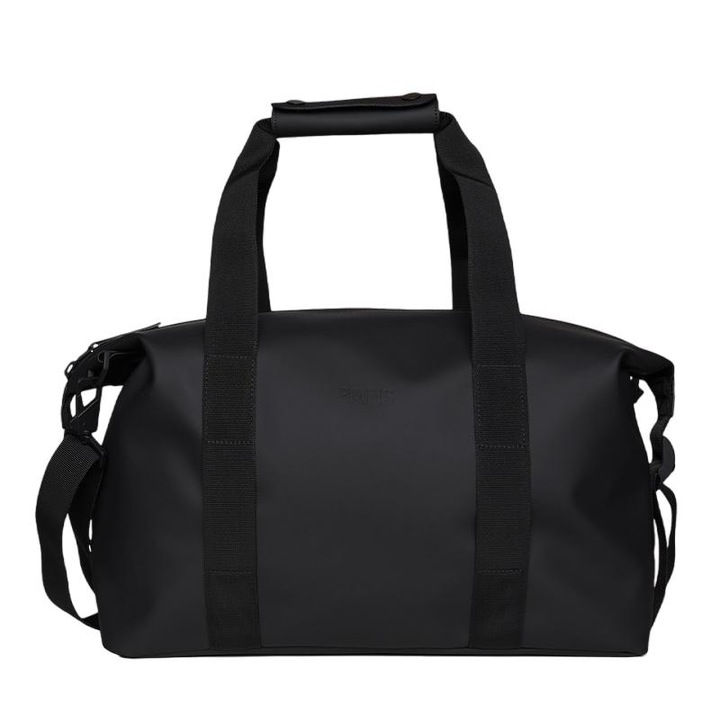 Пътна чанта, Rains, Полиестер/Полиуретан, 18 л, Черна, 23x40x20cm