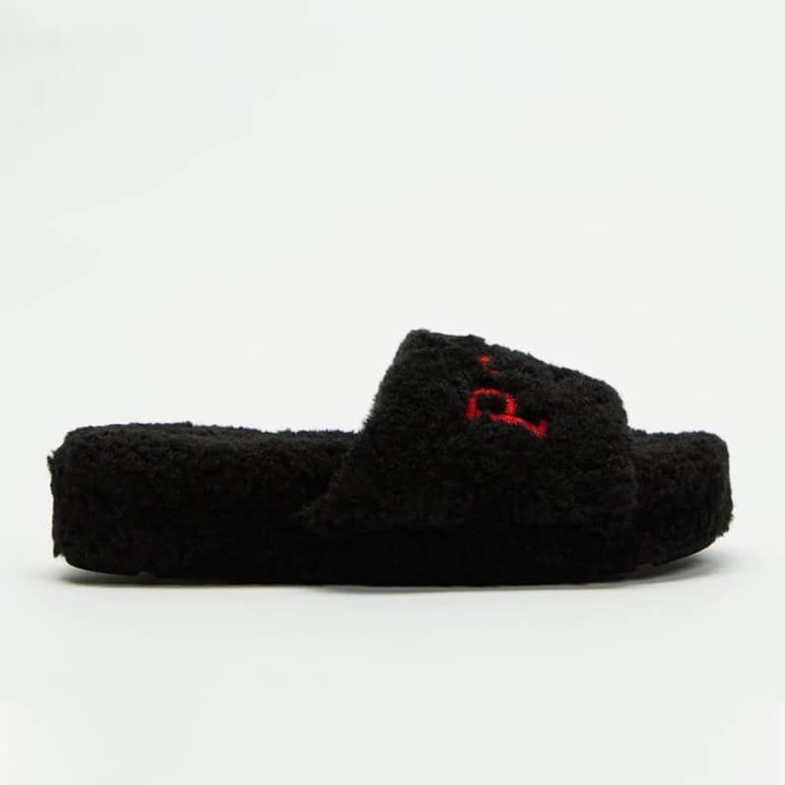 Papuci Polo Ralph Lauren, Textil ecologic, slip on, talpa elastica, 5cm, 41
