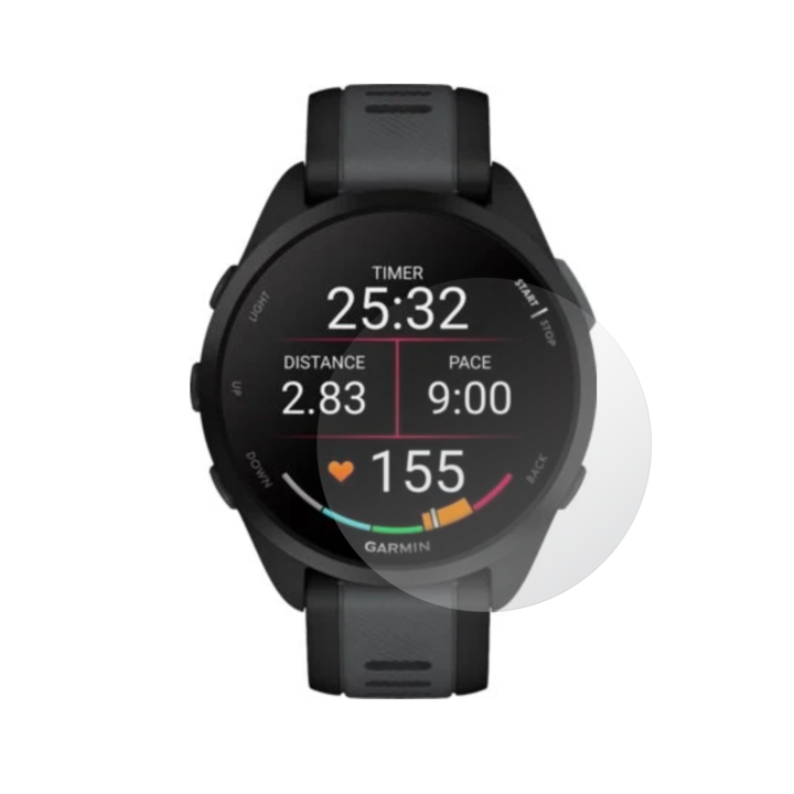 Set 4X Folie Protectie Ecran Folie24, pentru Garmin Forerunner 165, 2X Ultra-Clear + 2X Mate, Adezive, Flexibile cu Auto Regenerare