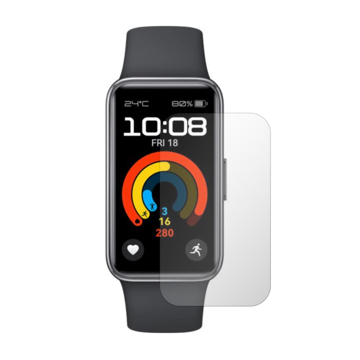 4X Folie24 képernyővédő készlet, Huawei Band 9-hez, 2X Ultra-Clear + 2X matt, öntapadó, rugalmas, önregenerálódással