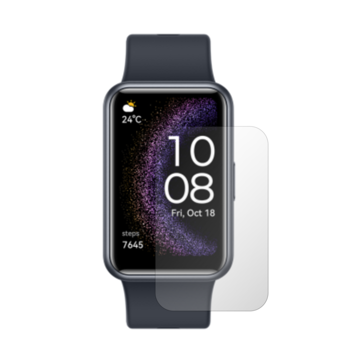 Set 4X Folie Protectie Ecran Folie24, pentru Huawei Watch Fit Special Edition, 2X Ultra-Clear + 2X Mate, Adezive, Flexibile cu Auto Regenerare