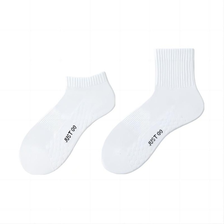 Sosete sport PremierPeds, talpa masaj, absorbtie soc, set 2 perechi, scurt-alb/mediu-alb, 38-46