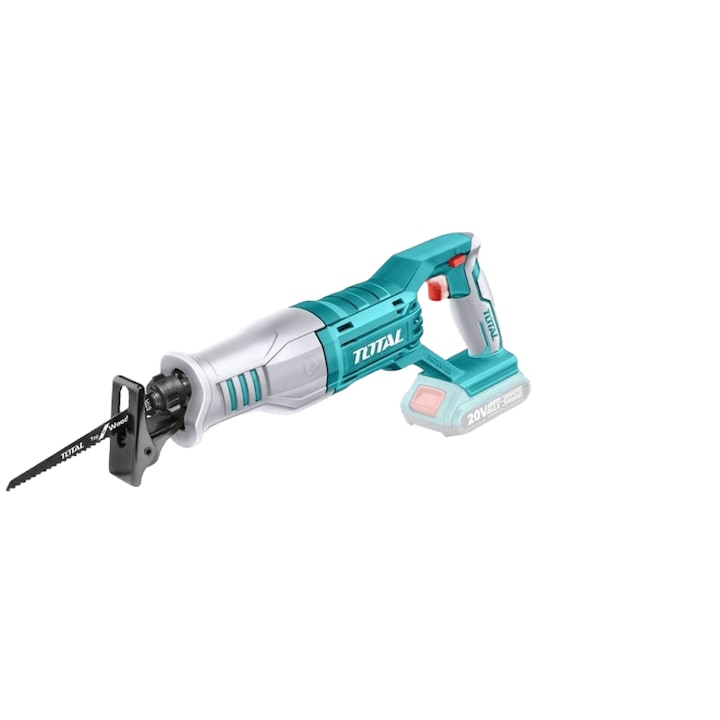 Fierastrau sabie TOTAL, LI-Ion, 20V, 2 Ah, 2800Rpm, nu include acumulator si incarcator