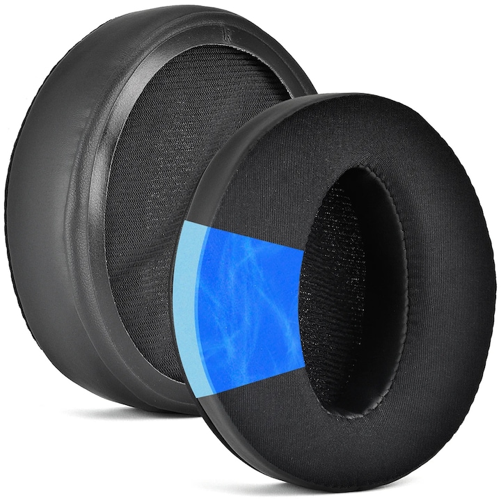 Комплект от 2 броя MTP гъби за слушалки Sennheiser HD 4.50BT / HD 4.50BTNC / HD 4.40BT, Гел, Черни