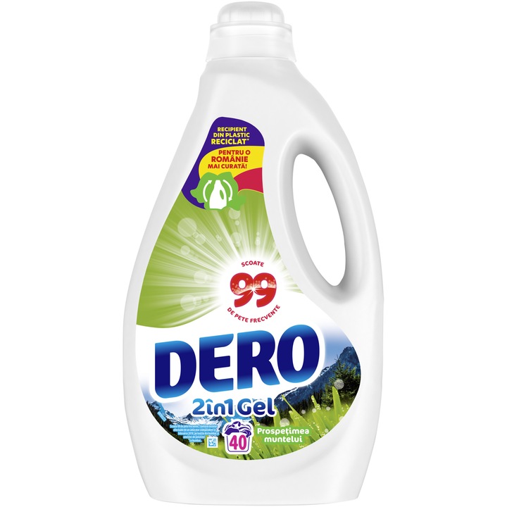 Dero 2in1 Detergent Auto Lichid Prospetimea Muntelui 2L 40S