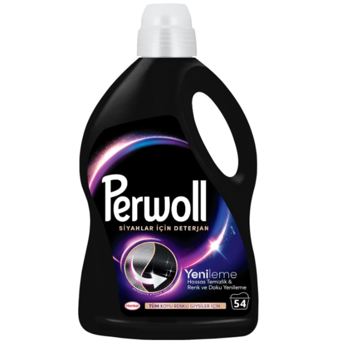 Detergent de rufe lichid Perwoll Renew Black, 54 spalari, 2,97L