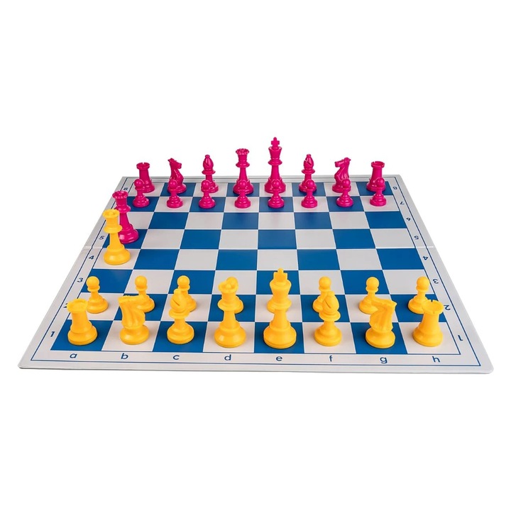 Fehér/kék PVC tábla + Rózsaszín/sárga darabok