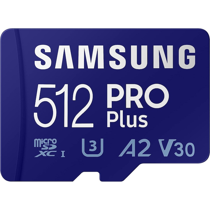 Карта с памет, SAMSUNG, 160 MB/s UHS-I, U3, A2, V30, Full HD и 4K UHD Карта с памет за Android смартфони, таблети, дронове Go Pro и DJI, 512GB