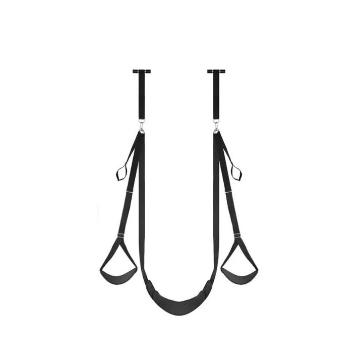 Set bondage BABOUKISS, cu scaun, nylon rezistent la apa, negru, marime universala