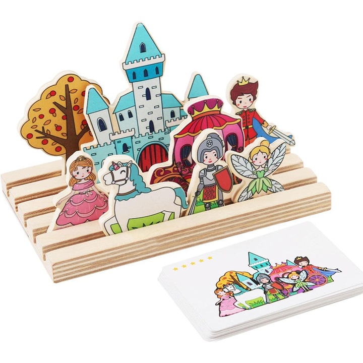 Set de joaca pentru copii, tabla pentru cunoasterea culorilor, potrivirea formelor, dezvoltarea imaginatiei, SALLMA®