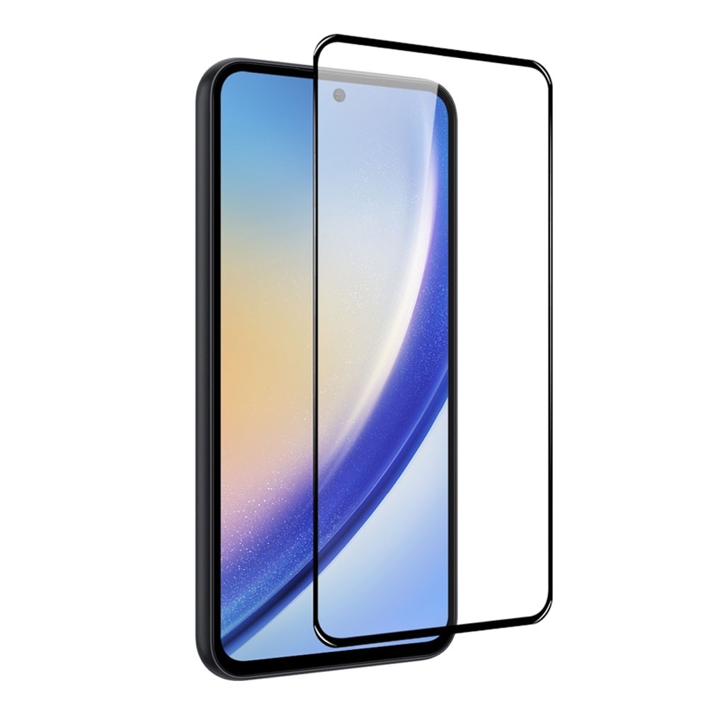 Folie protectie, compatibila cu Samsung Galaxy A35 5G, Sticla securizata, Acoperire completa, Duritate 9H, Pelicula adeziv Full Surface, Anti-dust, Case Friendly, Montare usoara, Transparenta