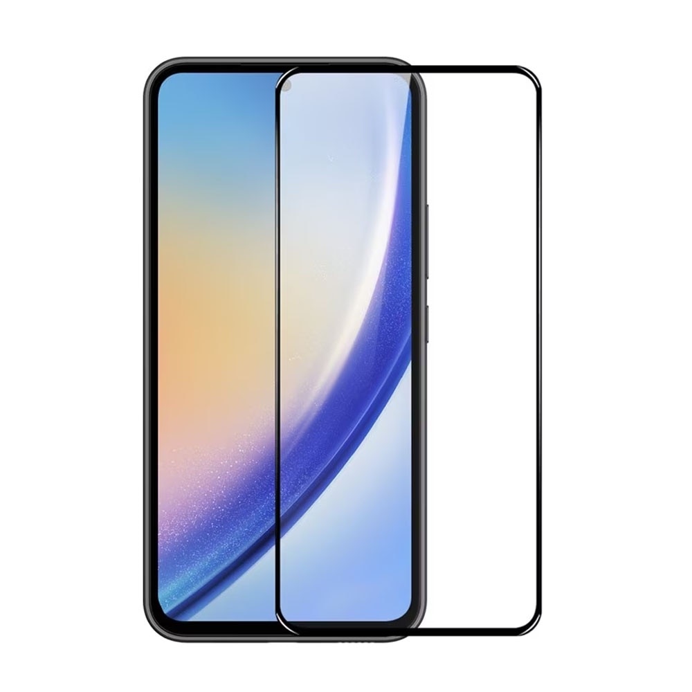 Folie protectie, compatibila cu Samsung Galaxy A35 5G, Sticla securizata, Acoperire completa, Duritate 9H, Pelicula adeziv Full Surface, Anti-dust, Case Friendly, Montare usoara, Transparenta