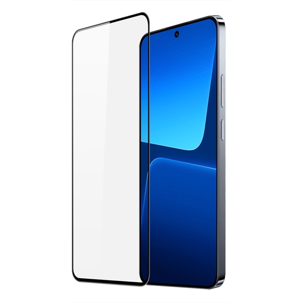 Folie protectie, compatibila cu Xiaomi 13, Sticla securizata, Acoperire completa, Duritate 9H, Pelicula adeziv Full Surface, Anti-dust, Case Friendly, Montare usoara, Transparenta