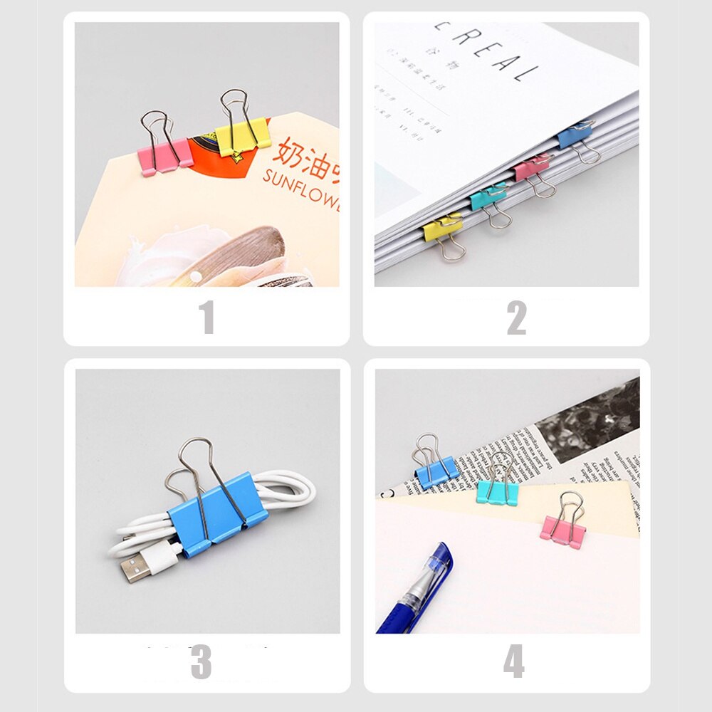 Clipsuri Checu Clipsuri metalice, 19mm, set 80, multicolor - eMAG.ro