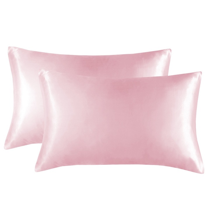 Set 2 fete de perna, Satin, roz, 76x51cm