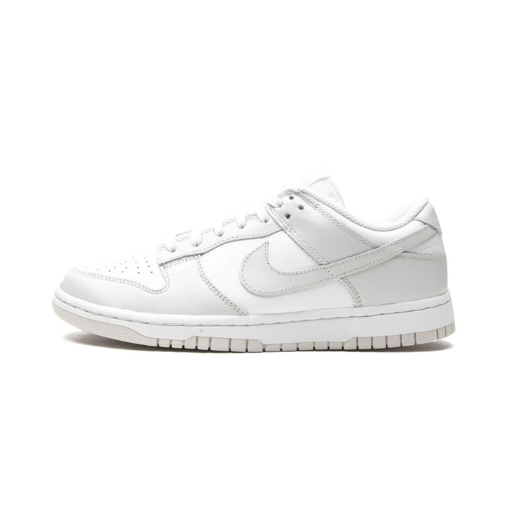 Nike, Pantofi sport din piele Dunk Retro, Gri