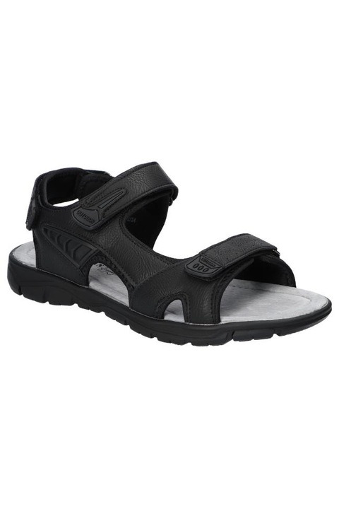 Sandale Barbati, American Club, Xd11324, Brant din Piele Naturala, Velcro, Negru 44