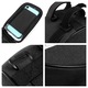 Borseta pentru bicicleta, impermeabila, cu husa pentru telefon inclusa, montare pe ghidon, compatibila cu telefoane pana la 16 cm lungime, 18.5x9.5x8.5 cm, negru