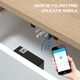 Incuietoare inteligenta ascunsa pentru Dulap Dasbo®, Sertar, Vestiare, Acasa, birouri, cu deblocare prin App Mobila NFC-RFID, Bluetooth, 1 card acces inclus, Negru