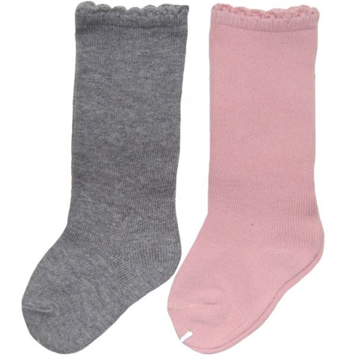 Комплект 2 чифта чорапи 3/4 сиво/розово (10113), Mayoral, 12 месеца, 19-22 г.