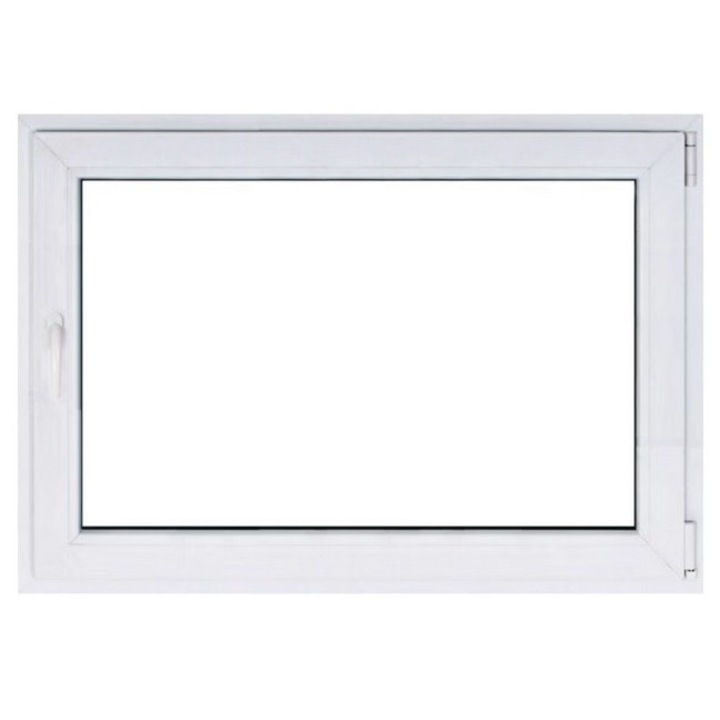 Fereastra PVC, 4 Camere, Alb, Sticla Low-E, Deschidere oscilobatanta, 900x800 mm dreapta