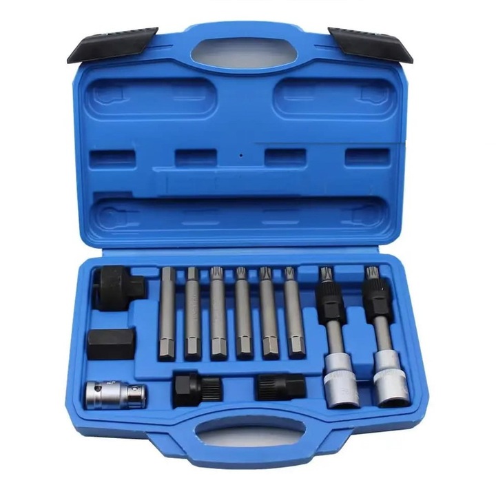 Trusa Chei Hex, Torx, Spline, pentru alternatoare, 13 piese, Cr-V