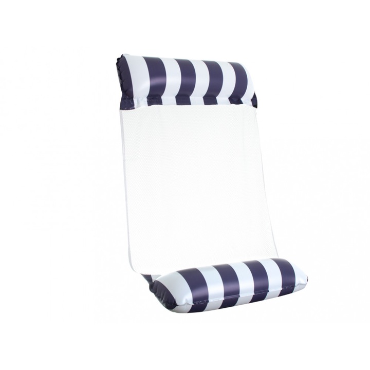 Felfújható matracos úszószék 120x70cm tengerészkék